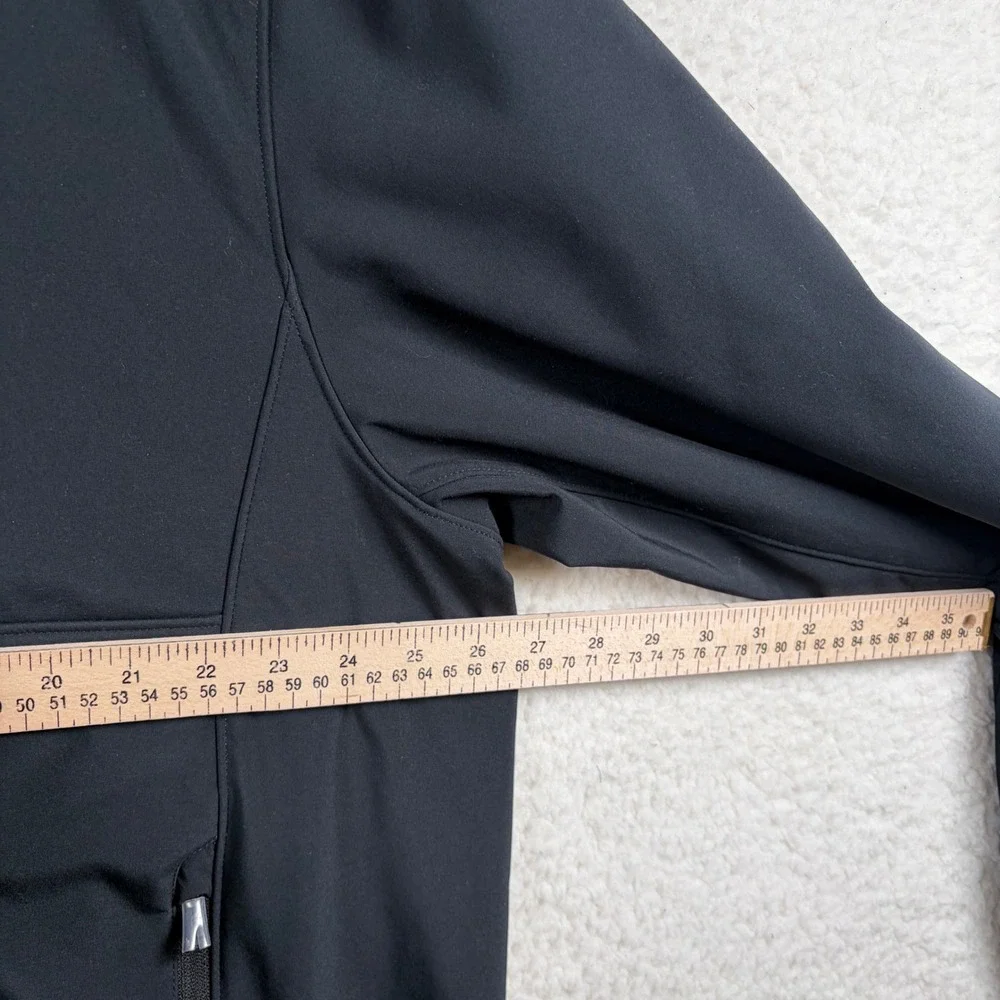Polo Ralph Lauren Performance Men XXL Black Softshell Fleece Jacket Plaid Lining